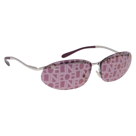CELINE Logo Pattern Sunglasses metal Col. 579 Purple Gray Auth am13234V