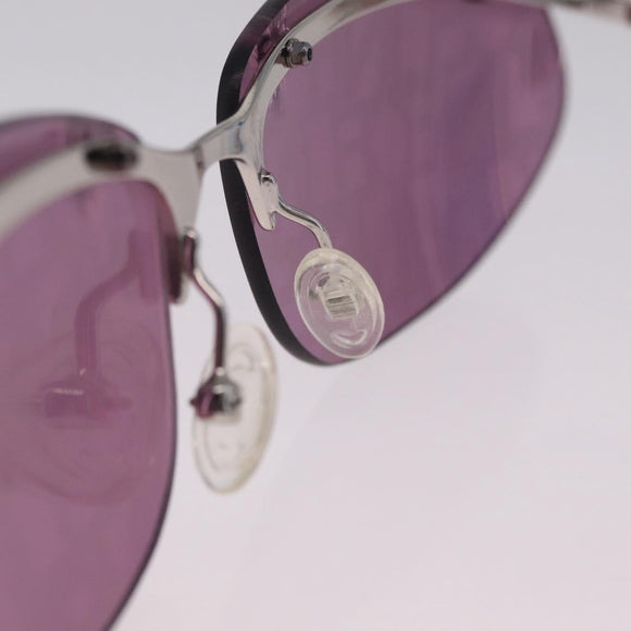 CELINE Logo Pattern Sunglasses metal Col. 579 Purple Gray Auth am13234V