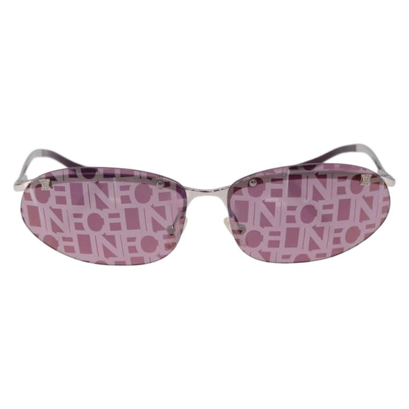 CELINE Logo Pattern Sunglasses metal Col. 579 Purple Gray Auth am13234V