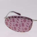 CELINE Logo Pattern Sunglasses metal Col. 579 Purple Gray Auth am13234V-4