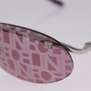 CELINE Logo Pattern Sunglasses metal Col. 579 Purple Gray Auth am13234V-6