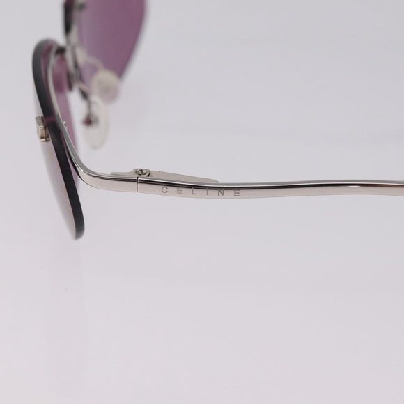 CELINE Logo Pattern Sunglasses metal Col. 579 Purple Gray Auth am13234V