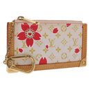 LOUIS VUITTON Monogram Cherry Blossom Pochette Cree Purse Red LV Auth am13239M-1