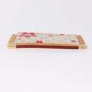 LOUIS VUITTON Monogram Cherry Blossom Pochette Cree Purse Red LV Auth am13239M-10