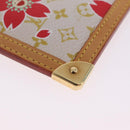 LOUIS VUITTON Monogram Cherry Blossom Pochette Cree Purse Red LV Auth am13239M-11