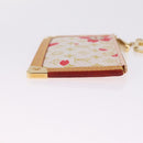 LOUIS VUITTON Monogram Cherry Blossom Pochette Cree Purse Red LV Auth am13239M-5
