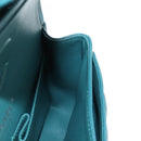 CHANEL Matelasse 23 Double Flap Chain Bag Caviar Skin Green CC Auth am13250SM-25