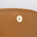 CELINE Macadam Canvas Shoulder Bag PVC Leather White Gold Auth am13259V-19