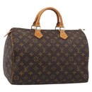 LOUIS VUITTON Monogram Speedy 35 Hand Bag M41524 LV Auth am13260A-1