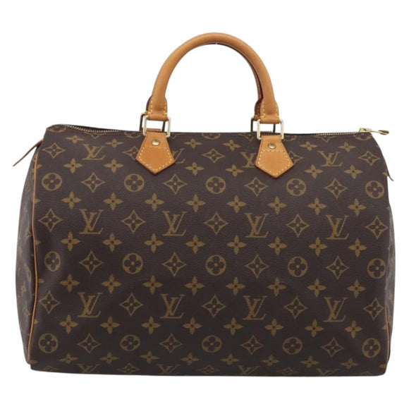 LOUIS VUITTON Monogram Speedy 35 Hand Bag M41524 LV Auth am13260A