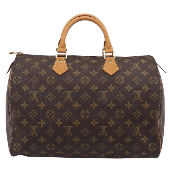 LOUIS VUITTON Monogram Speedy 35 Hand Bag M41524 LV Auth am13260A