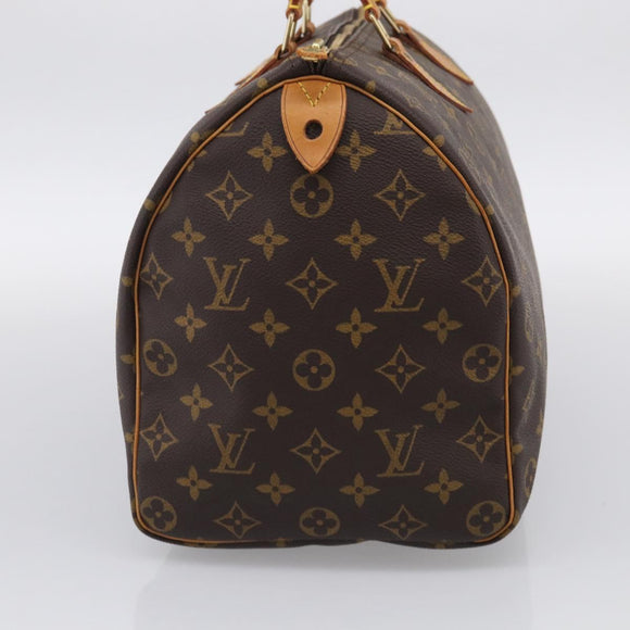 LOUIS VUITTON Monogram Speedy 35 Hand Bag M41524 LV Auth am13260A