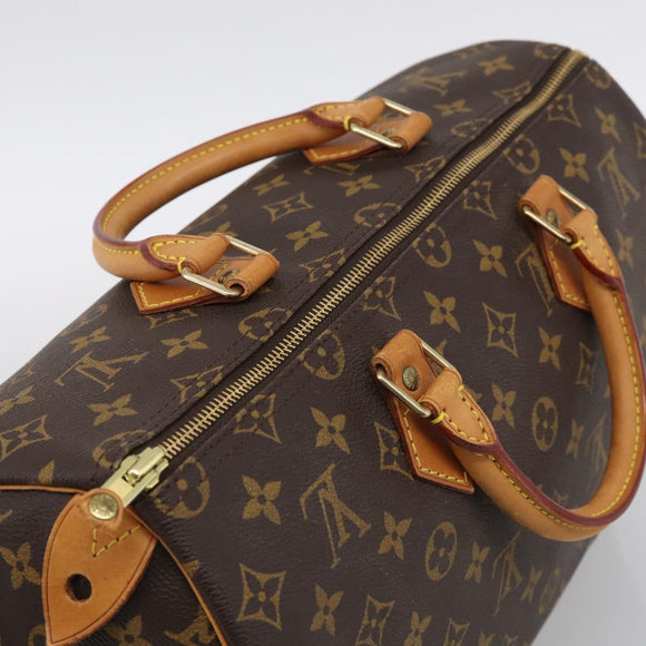 LOUIS VUITTON Monogram Speedy 35 Hand Bag M41524 LV Auth am13260A