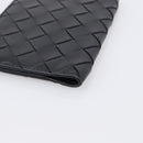 Bottega Veneta INTRECCIATO Passport Case Leather Black Auth am13276V-10