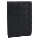 Bottega Veneta INTRECCIATO Passport Case Leather Black Auth am13276V-3