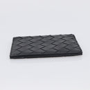 Bottega Veneta INTRECCIATO Passport Case Leather Black Auth am13276V-4