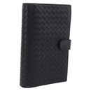 Bottega Veneta INTRECCIATO MM Planner Cover Leather Black 183622 Auth am13277V-1