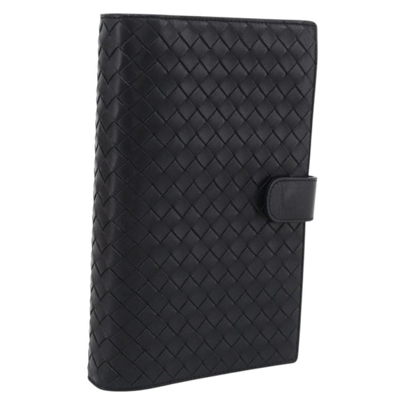 Bottega Veneta INTRECCIATO MM Planner Cover Leather Black 183622 Auth am13277V