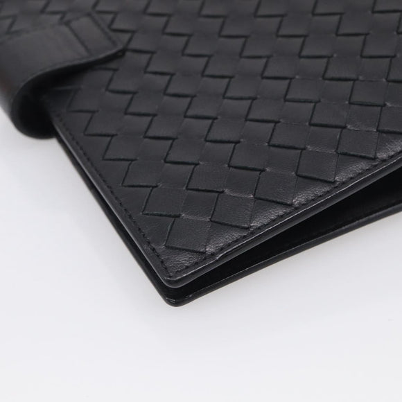 Bottega Veneta INTRECCIATO MM Planner Cover Leather Black 183622 Auth am13277V