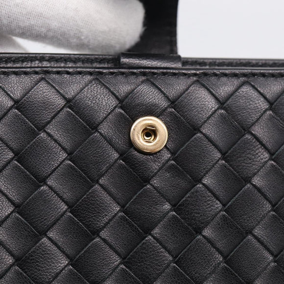 Bottega Veneta INTRECCIATO MM Planner Cover Leather Black 183622 Auth am13277V