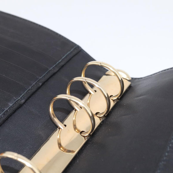 Bottega Veneta INTRECCIATO MM Planner Cover Leather Black 183622 Auth am13277V