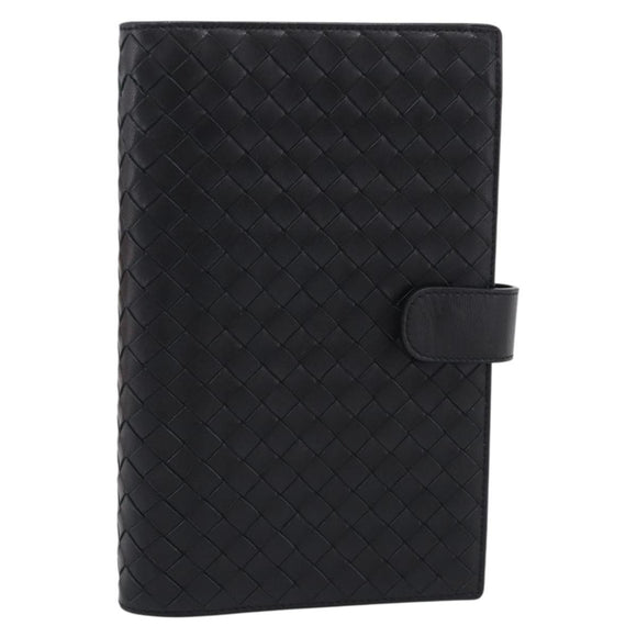 Bottega Veneta INTRECCIATO MM Planner Cover Leather Black 183622 Auth am13277V