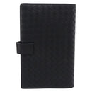 Bottega Veneta INTRECCIATO MM Planner Cover Leather Black 183622 Auth am13277V-3