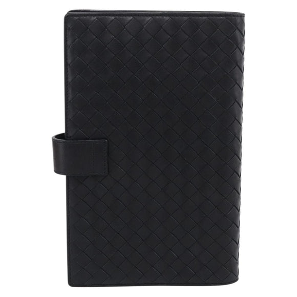 Bottega Veneta INTRECCIATO MM Planner Cover Leather Black 183622 Auth am13277V