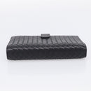 Bottega Veneta INTRECCIATO MM Planner Cover Leather Black 183622 Auth am13277V-5