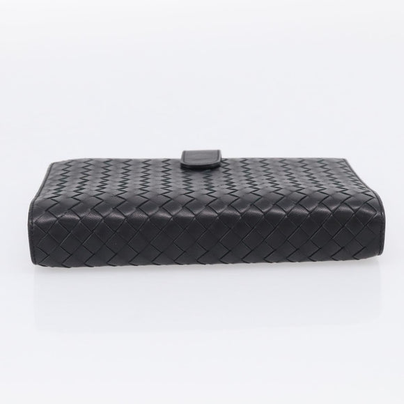 Bottega Veneta INTRECCIATO MM Planner Cover Leather Black 183622 Auth am13277V