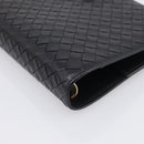 Bottega Veneta INTRECCIATO MM Planner Cover Leather Black 183622 Auth am13277V-9