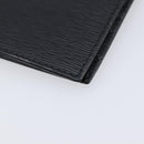 PRADA Passport Case Saffiano leather Black Gold Auth am13278V-11