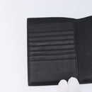 PRADA Passport Case Saffiano leather Black Gold Auth am13278V-15