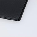 PRADA Passport Case Saffiano leather Black Gold Auth am13278V-8
