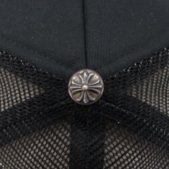 Chrome Hearts Tracker Cap Polyester Black Silver Auth am13279M