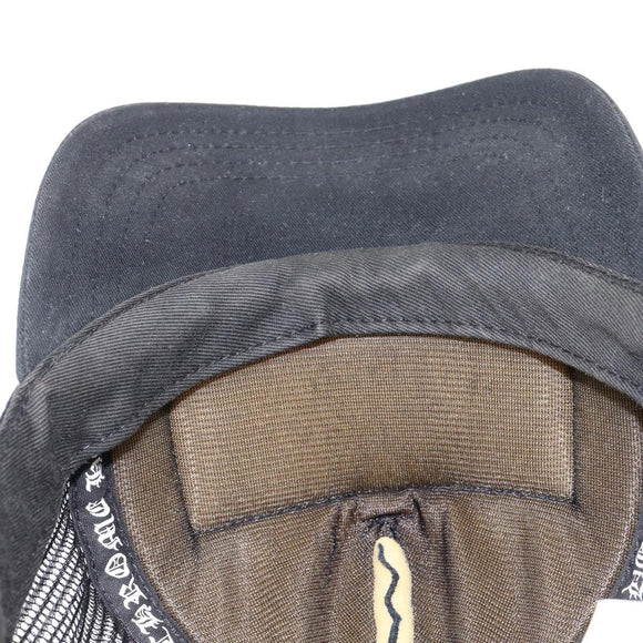 Chrome Hearts Tracker Cap Polyester Black Silver Auth am13279M