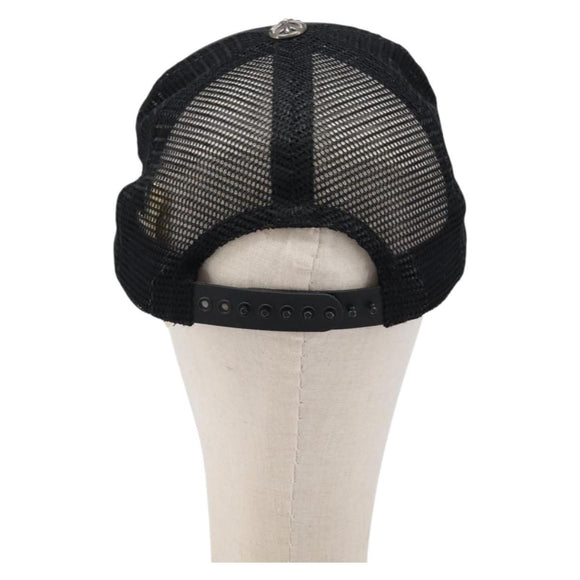 Chrome Hearts Tracker Cap Polyester Black Silver Auth am13279M
