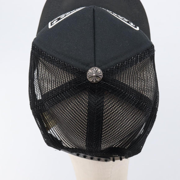 Chrome Hearts Tracker Cap Polyester Black Silver Auth am13279M