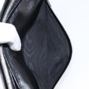 PRADA Long Wallet Saffiano leather Black Silver 1M1132 Auth am13290V-16