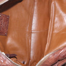 PRADA Shoulder Bag Leather Brown Silver BR2804 Auth am13291V-19