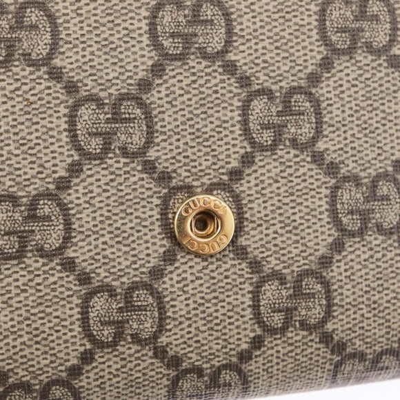 GUCCI GG Supreme GG Marmont Wallet PVC Black Gold 598587 Auth am13292V