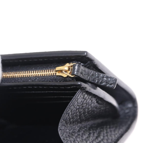 GUCCI GG Supreme GG Marmont Wallet PVC Black Gold 598587 Auth am13292V
