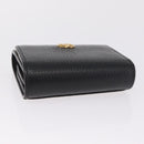 GUCCI GG Supreme GG Marmont Wallet PVC Black Gold 598587 Auth am13292V-6