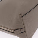 PRADA Side Zip Tote Bag Leather Gray Silver 1BG099 Auth am13295V-10