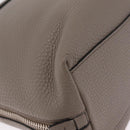 PRADA Side Zip Tote Bag Leather Gray Silver 1BG099 Auth am13295V-12