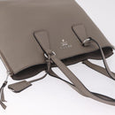 PRADA Side Zip Tote Bag Leather Gray Silver 1BG099 Auth am13295V-6