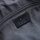 GUCCI GG Canvas Jackie Shoulder Bag Black Silver 001 3346 Auth am13297V-17