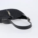 GUCCI GG Canvas Jackie Shoulder Bag Black Silver 001 3346 Auth am13297V-7