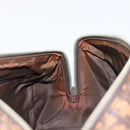 Christian Dior Trotter Canvas Romantic Hand Bag PVC Brown Silver Auth am13298V-18