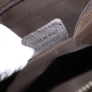 Christian Dior Trotter Canvas Romantic Hand Bag PVC Brown Silver Auth am13298V-22